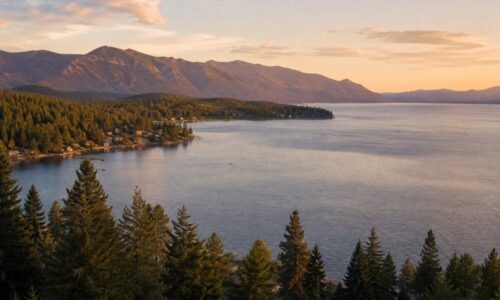 Lakeside, Montana overlooking Flathead Lake